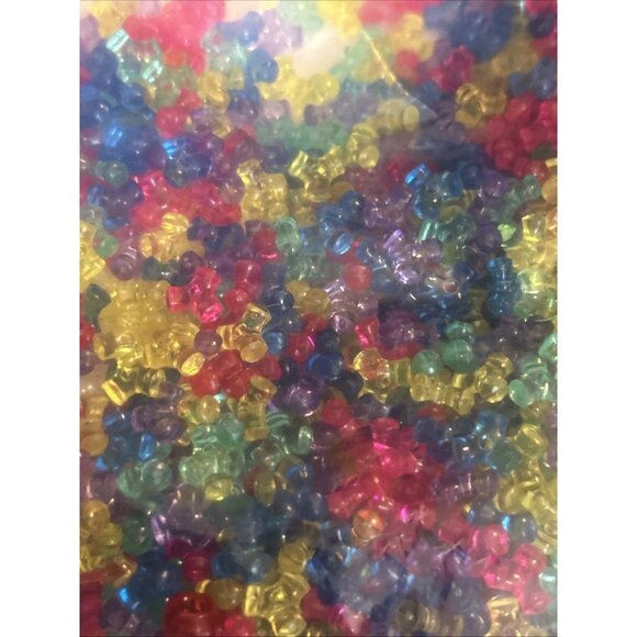 100pcs Transparent Acrylic Tri Bead Spacers Bracelet Making Beading Crafts Color - Picture 4 of 6